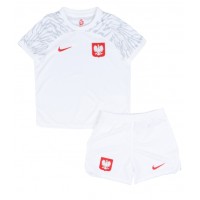 Camisa de time de futebol Polônia Replicas 1º Equipamento Infantil Mundo 2022 Manga Curta (+ Calças curtas)